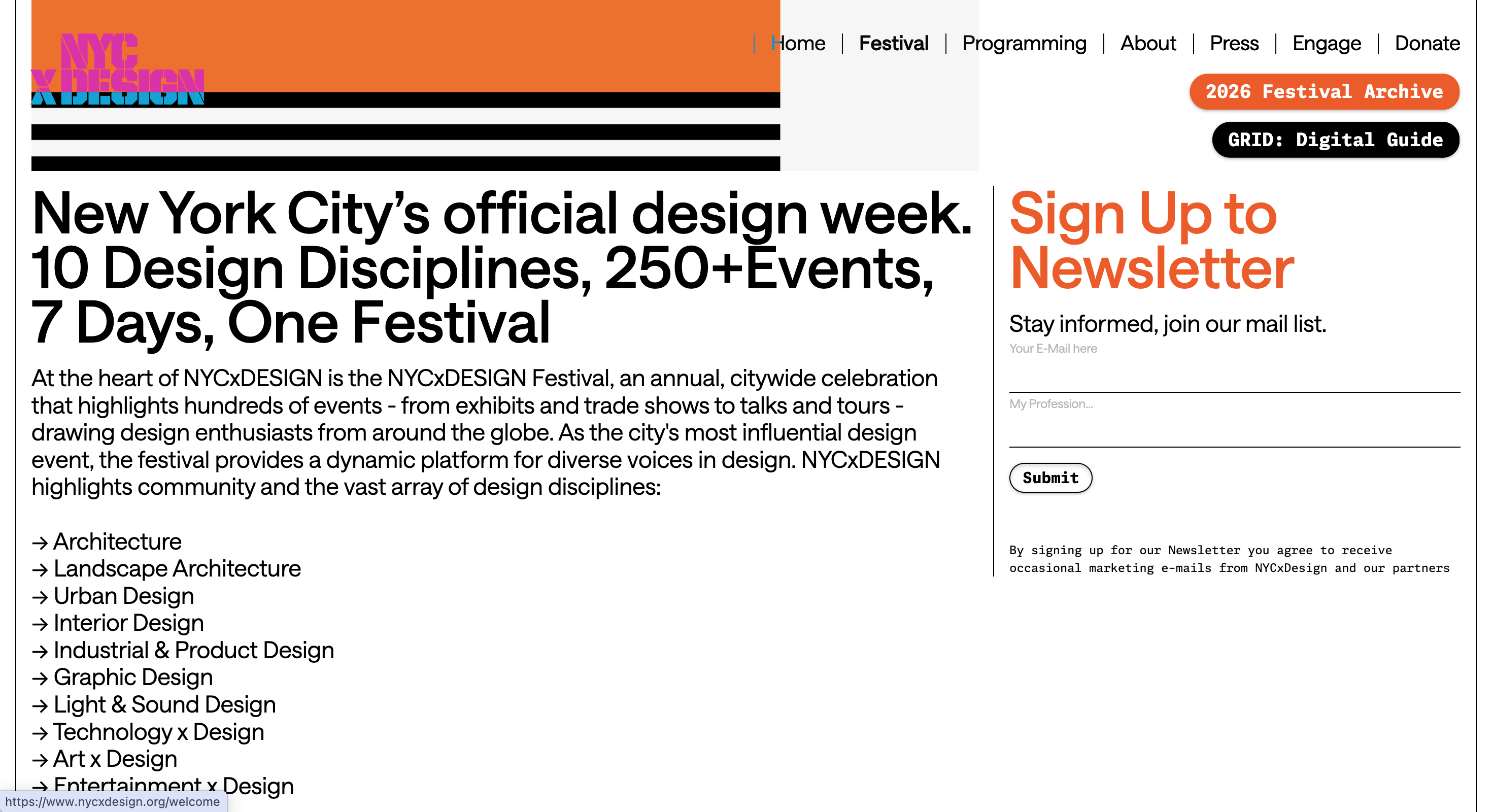 NYCxDESIGN Homepage