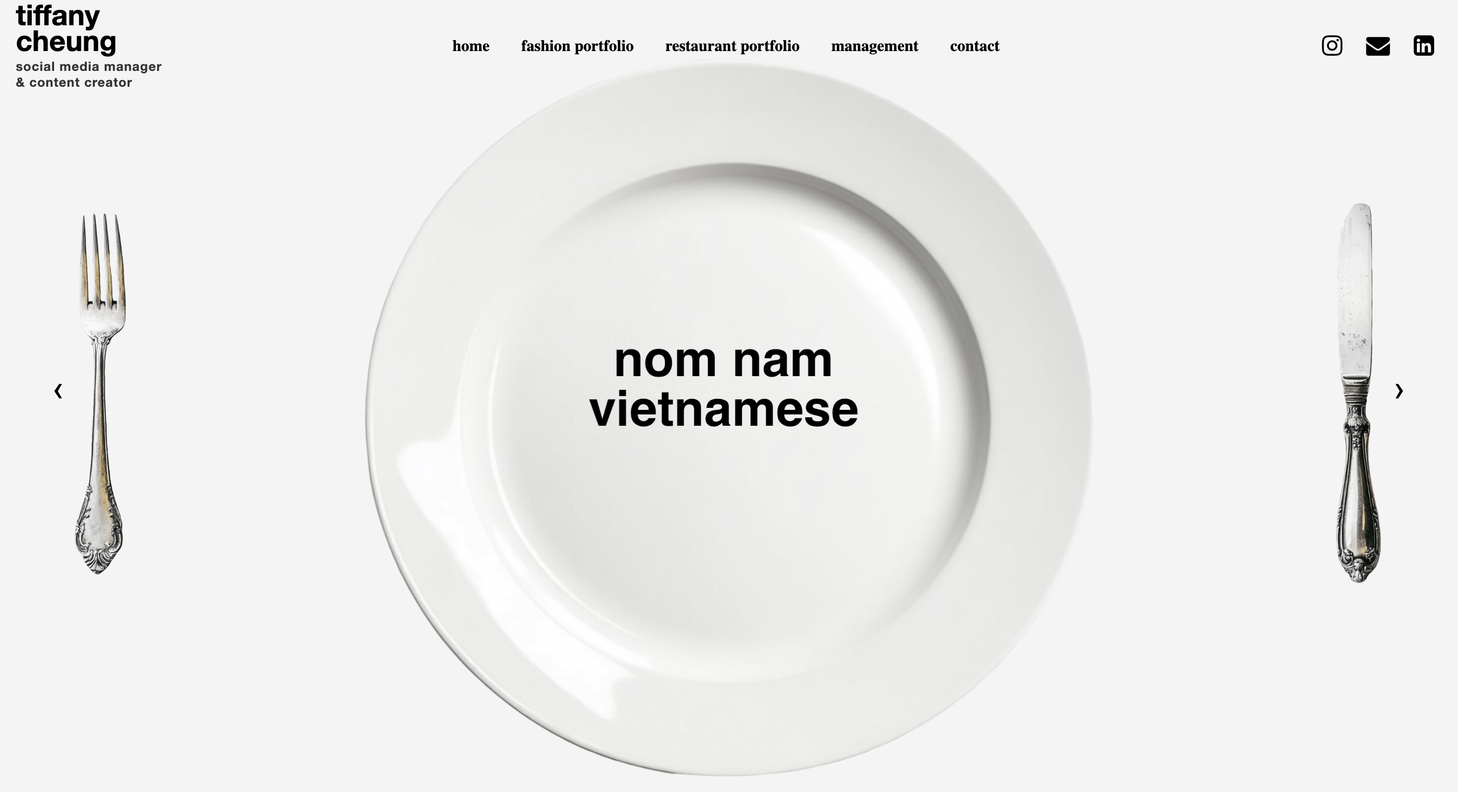 Tiffany Cheung Portfolio Homepage